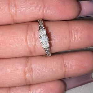 1 TCW Natural Diamond Ring / 14k White
Gold